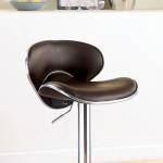 KOSSI BAR STOOL DARK BROWN